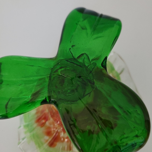 Vintage Hand Blown Glass Candle Holder - Picture 4 of 4